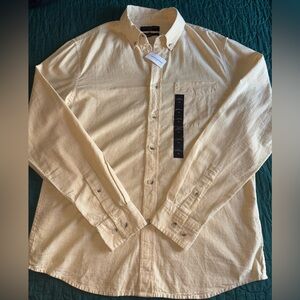 Banana Republic Pale Yellow Long-Sleeve Button-Down Shirt